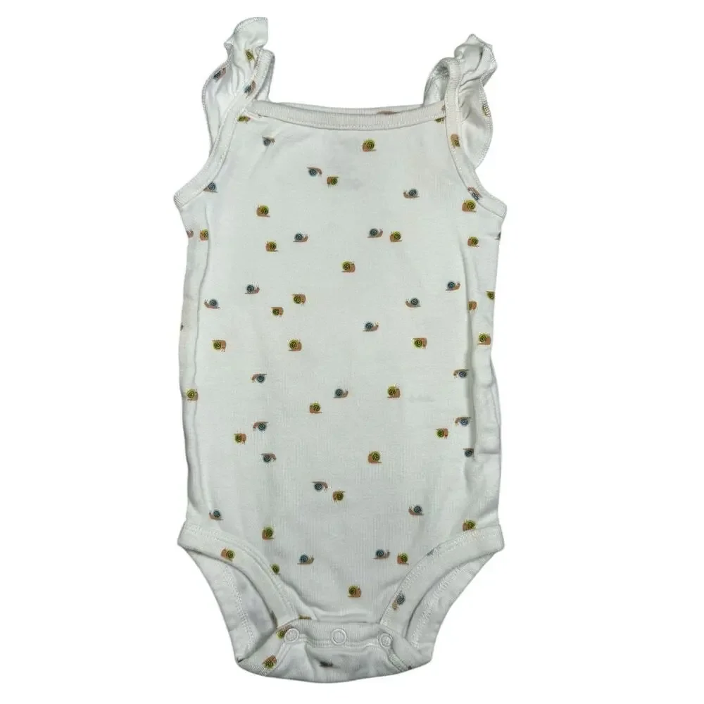 Carters Bodysuit Bundle Baby Girl Sleeveless 6-9 Months